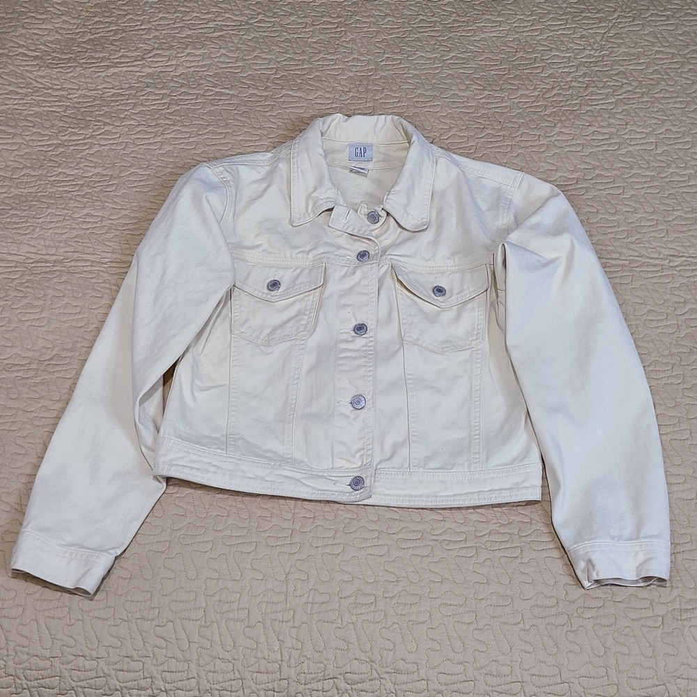 Gap cropped denim jacket size M - Picture 2 of 7